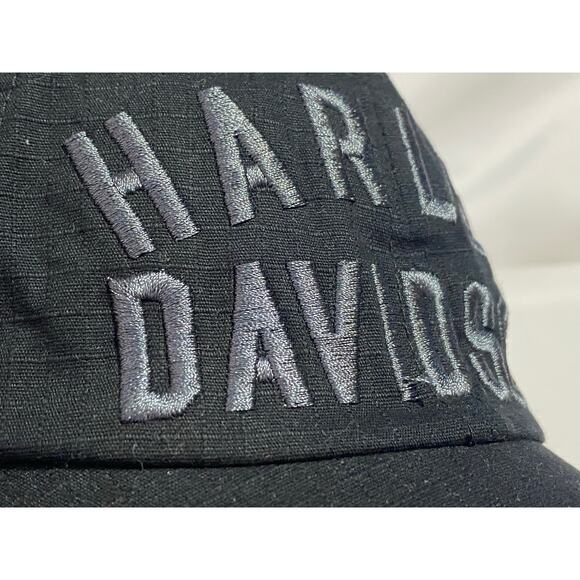 Harley-Davidson Black Baseball Cap 100% Cotton – Adjustable - Picture 2 of 8